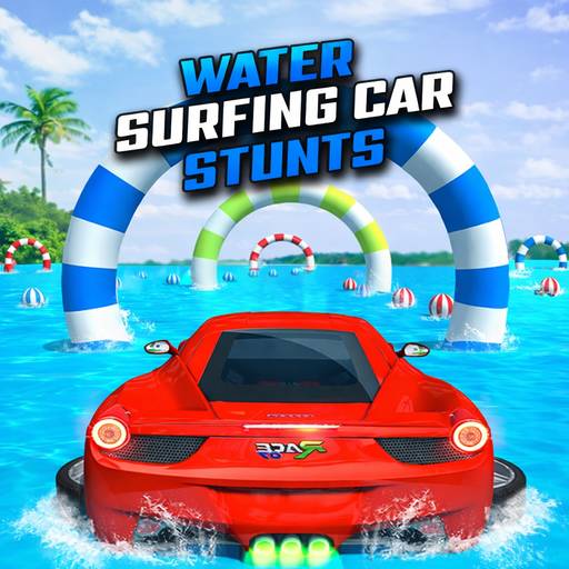 How to play Water Surfing Car Stunts Car Racing Game