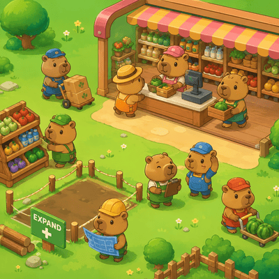 Play Capybara Mart at wave-rider.io